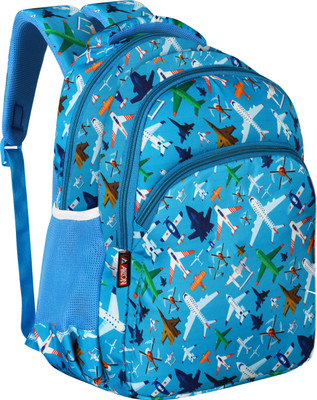 AYZON Highly Durable Soft touch Light weight kids bag school backpack tuition bag Waterproof School Bag(Blue, 16 inch)