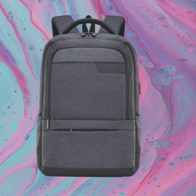 HouseOfCommon backpack school bag laptop bag office college travel backpack(S-19*12) 30 L Backpack(Black)