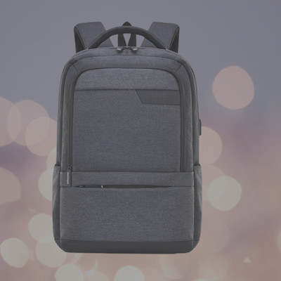 HouseOfCommon backpack school bag laptop bag office college travel backpack(S-19*12) 31 L Backpack(Black, Grey)