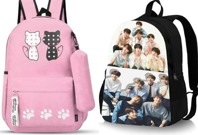 Shishtha B_001 PNJAPNK_-1 & DGTL-031_@@_1PC_xy Laptop Bag(Pink, Black)