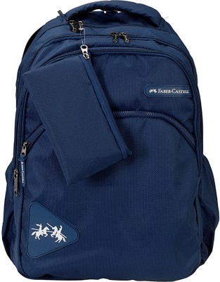 FABER-CASTELL Star Dobby (12 years+) Waterproof School Bag(Blue, 19 inch)