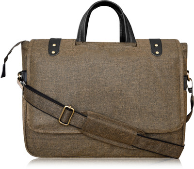 Qosha Men Khaki Messenger Bag