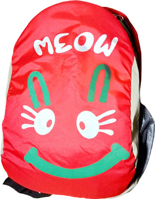 Trisha Traders Meow School Bag(Red, 20 L)