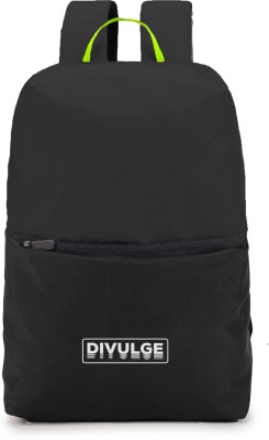 divulge Aura Daypack, Backpack, College bags, Office bags, For Men and Women 18 liters 18 L Laptop Backpack(Black)