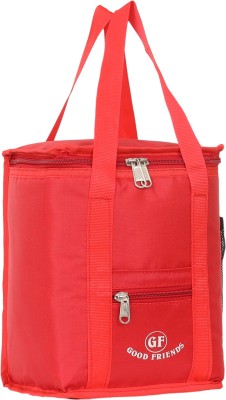 GOOD FRIENDS Travel Lunch / Tiffin / Storage Bag for Office, School, Picnic, Carry Bag Waterproof Lunch Bag(Red, 4 L)