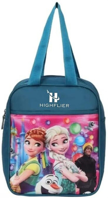 Highflier Stylish Frozen Princess Lightweight School/Picnic Lunch/Storage Bag For Girls Waterproof Lunch Bag(Blue, 6 L)