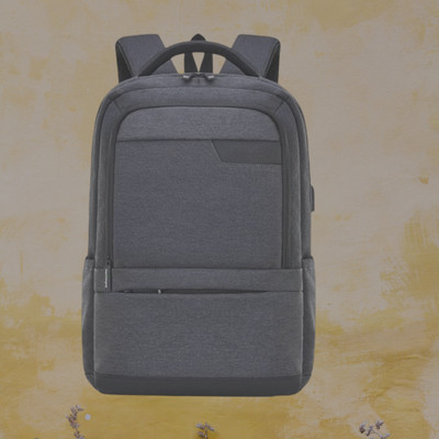 HOUSE OF COMMON backpack school bag laptop bag office college travel backpack(S-19*12) Waterproof Backpack(Black, 276 L)