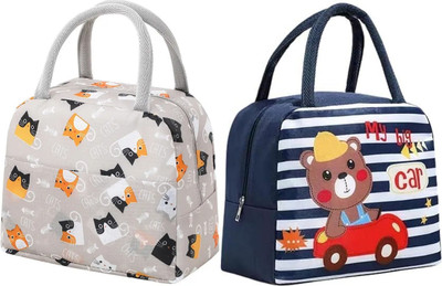 Kardiff Men & Women Brown, Blue Handbag(Pack of: 2)
