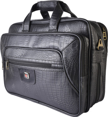 Da Tasche CROC BLK Waterproof Messenger Bag(Black, 30 L)