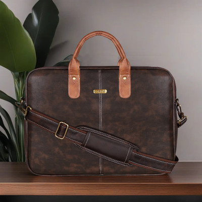 LOREM Brown Color faux leather 10L Messenger Bag For Men & Women DB-BG72 Messenger Bag(Brown, 10 L)
