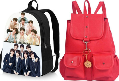 Shishtha B_DGTL-022_@@_1PC & RED-4PKT-BACKPACK-SINGLE_xy Laptop Bag(Black, Red)