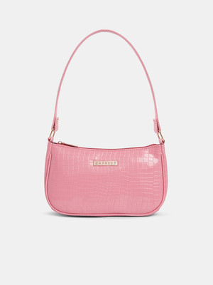 Caprese Faye Shoulder Bag(Pink, 2.8 L)