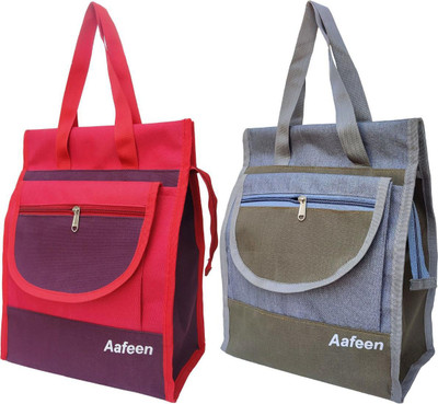 Aafeen Office School Daily Use Bag Waterproof Lunch Bag(Red, Brown, Green, Grey, 3 L)