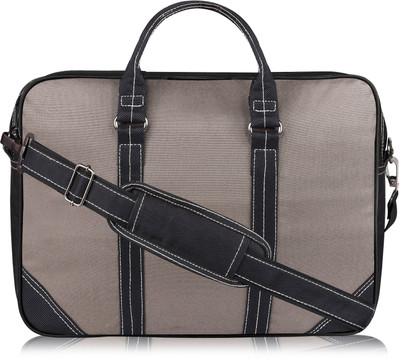 Akshar Enterprise Grey Color PVC Coated Fabric 10L Office Laptop Bag For Men & Women AE-BG87 Waterproof Messenger Bag(Dark Grey, 10 L)