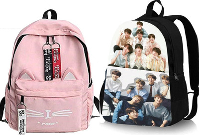 Shishtha B_CT_ PINK_-@_-1 & DGTL-031_@@_1PC_xy Laptop Bag(Pink, Black)