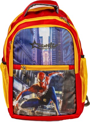 Sanstar SPIDYPLY Waterproof School Bag(Red, 15 L)