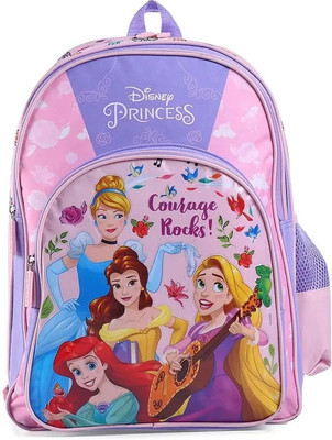 striders Disney Princess Kids Bag with Adjustable Straps Ages 6-8 Waterproof School Bag(Multicolor, 25 L)