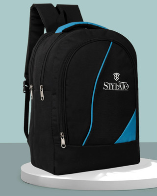 STYLATO Medium Light Weight Trendy School & College Bag Unisex Casual Waterproof Waterproof Backpack(Light Blue, 25 L)