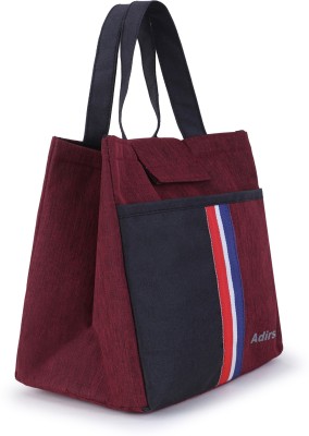 ADIRSA ADIRSALB0032 MAROON Lunch Tiffin Storage Bag for Men Women Unisex Waterproof Lunch Bag(Maroon, 5)