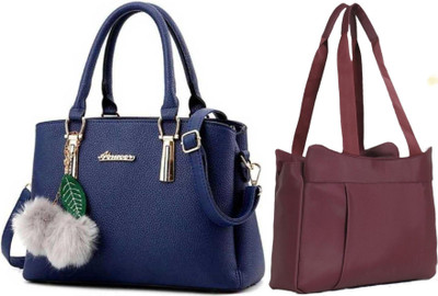 Reprox Women Blue, Maroon Shoulder Bag(Pack of: 2)