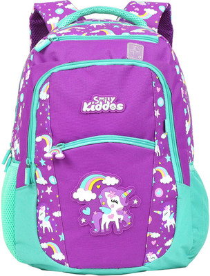 smily kiddos Smily Dual Color Backpack Backpack(Purple, 20 L)