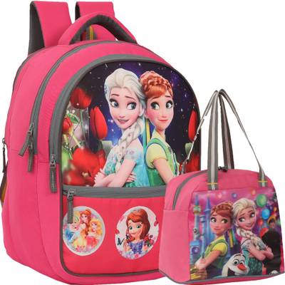 IRY BARBIE School Bag With 1 BARBIE Lunch Bag Waterproof School