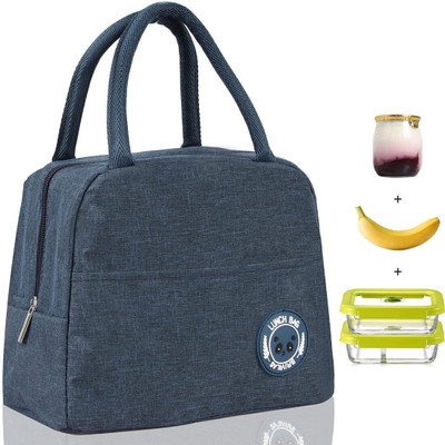 LEVGRY Lunch Box Bag, Tiffin Bag, Food Storage Bag With Handle Leakproof Hot/Cold Waterproof Lunch Bag(Grey, 2.5 L)