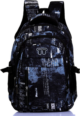 Tinytot SB145_04 School Backpack College Bag Travel Bag 2nd Standard onward Waterproof School Bag(Black, 30 L)