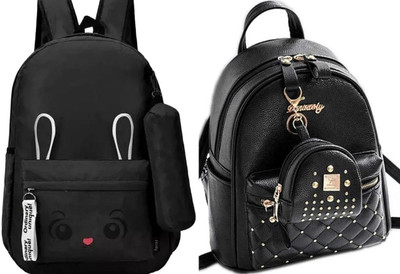 Shishtha B_BLK_- BN_-1 & pc35_xy Laptop Bag(Black, Black)