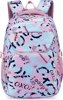 Tinytot SB158_01 School Backpack College Bag Travel Bag 2nd Standard onward Waterproof School Bag(Pink, 30 L)