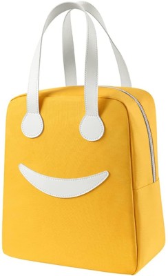 TTT Smiley lunch bag 1 Waterproof Lunch Bag(Yellow, 1 L)