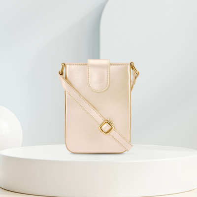 Fastrack Solid Casual Copper Sling Bag Sling Bag(Silver, 0.396 L)