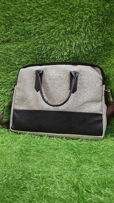 JUTE FOR LIFE JFL Jute Laptop & office bag Laptop Sleeve/Cover(Cream, Brown, 15 inch)