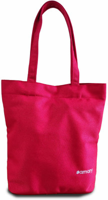 Amary Tote Shoulder Bag for Women | Huckaback Fabric, Magnetic Closure | Multipurpose Shoulder Bag(Red, 12.5 L)