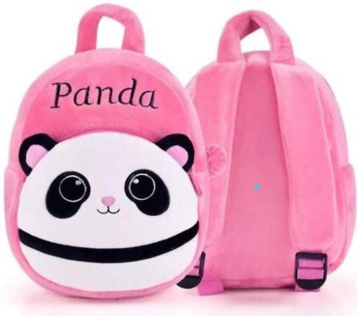 RADHEY School Bag Panda Soft Plush Backpacks Cartoon Baby Boys/Girls Plush Bag School Bag(Pink, 35 L)