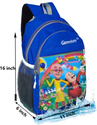 Expandable TM MOTU PATLU-ROYAL BLUE 30 L Backpack(Gold)