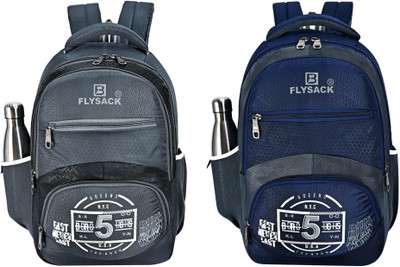 FLYSACK NS-FS008_Grey & FS008_Navy Blue Laptop Bag(Grey, Blue)