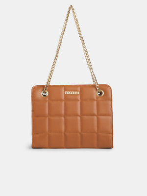 Caprese Zaha Tote Medium Tan Bag for Women Shoulder Bag(Tan, 7.337 L)
