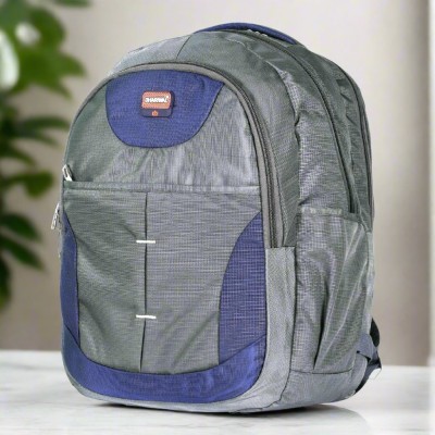 Dhariwal bags Large 37 L Water Resistant Backpack For School College Office Travel Bag SCB-306 Backpack(Grey, 37 L)