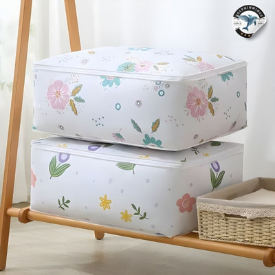 DOLPHINWINGS Blankets Storage Bag Waterproof Trolley(Multicolor, 56.5 inch)