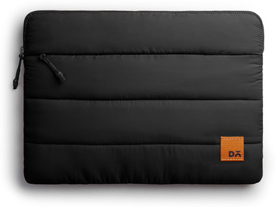 DailyObjects Carbon Black Stria Laptop Sleeve - Large Laptop Sleeve/Cover(Black, 8 L)