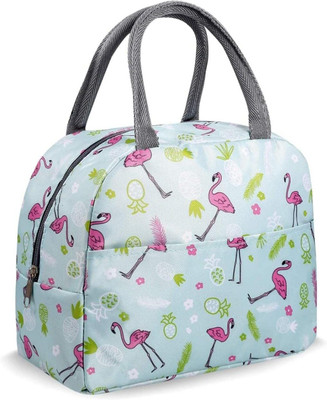 SAFESEED Thermal Aluminium Foil Insulation Lunch bag Waterproof Lunch Bag(Light Green, 5 L)