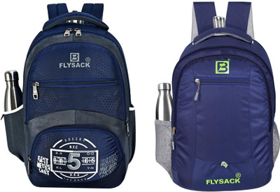 FLYSACK NS-FS008_Navy Blue & FS025_NAVY BLUE Laptop Bag(Blue, Blue)