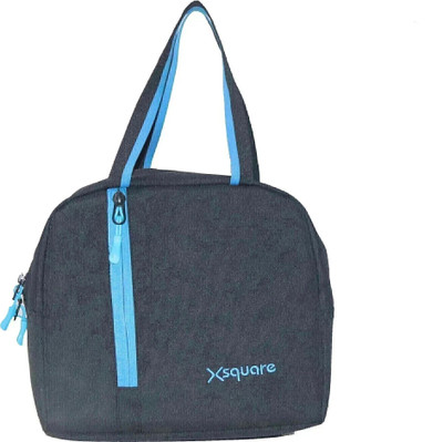 Xsquare Lunch Box Bag in Black and Blue Waterproof Lunch Bag(Blue, Grey, 3 L)