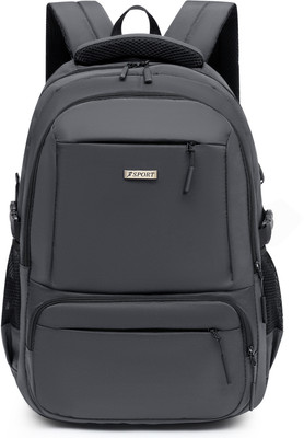 Tinytot SB187_02 School Collage Travel Casual Formal Laptop Backpack Waterproof School Bag(Grey, 34 L)