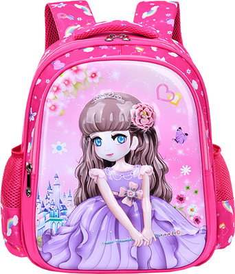 SYGA Kids Backpack Flower Fairy Cartoon Design Suitable for Elementary School Student Waterproof School Bag(Pink, 5 L)