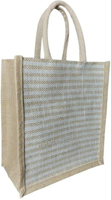 DasHomes jute Lunch bag for Men & Women||Jute Tiffin HandBag Lunch Bag(White, 6 L)