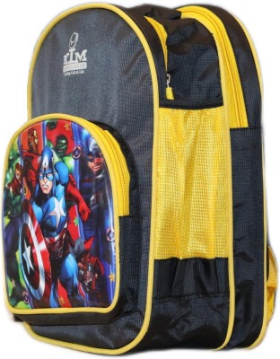 Kim Bag House Unisex School Bag|Kids School Backpack|School Bag for Girls, Boys Waterproof School Bag(Black, 15 L)