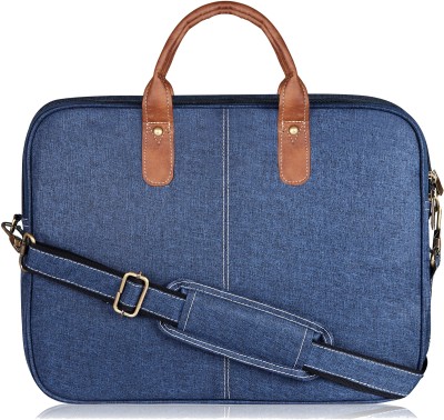 BHAVANI Blue Color Linen fabric 10L Messenger Bag For Men & Women BEBG74 Waterproof Messenger Bag(Blue, 10 L)