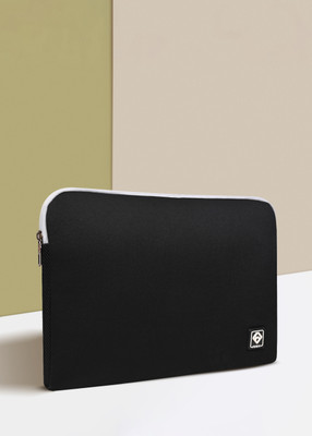 Fendo Utopia Neoprene Solid Laptop Sleeve/Cover(Black, 15.6 inch)